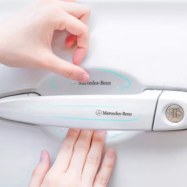 8Pcs Car Door Handle Scratch Protector Film for Mercedes Benz - Image 3